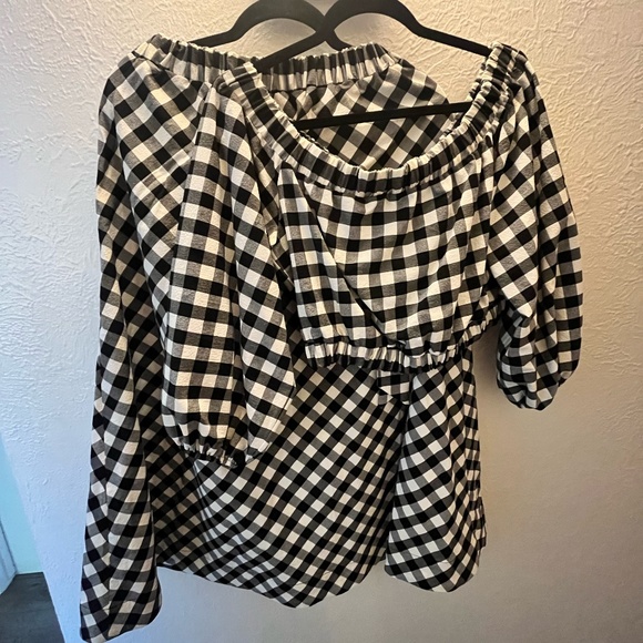 Anthropologie Gingham Skirt Set